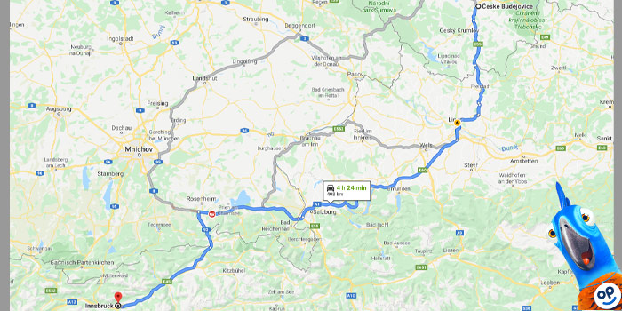 Cesta do Innsbrucku