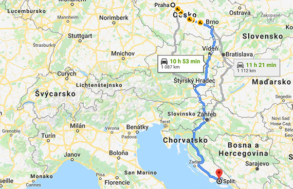 Chorvatsko cesta