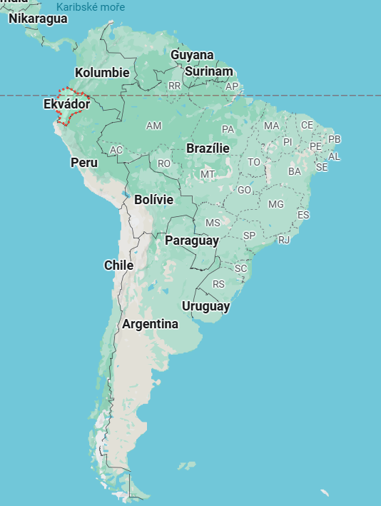 ekvádor mapa
