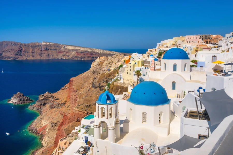 kam na svatebn cestu Santorini