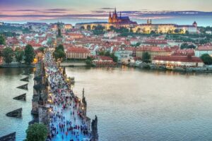 Praha a Karlv most